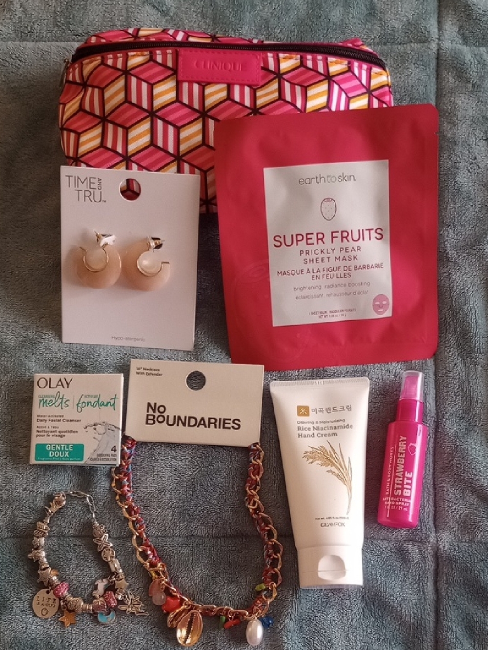 Clinique Cosmetic Bag Bubdle-8pc